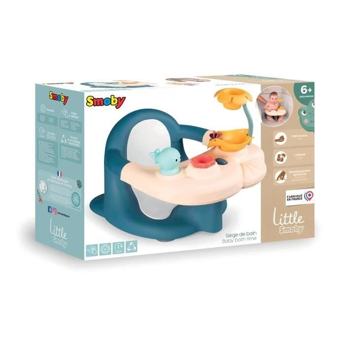 2 in 1 piccolo bagno smolito - tabella di attività regolabile - fissaggio mediante ventosa - adatto a superfici lisce - blu