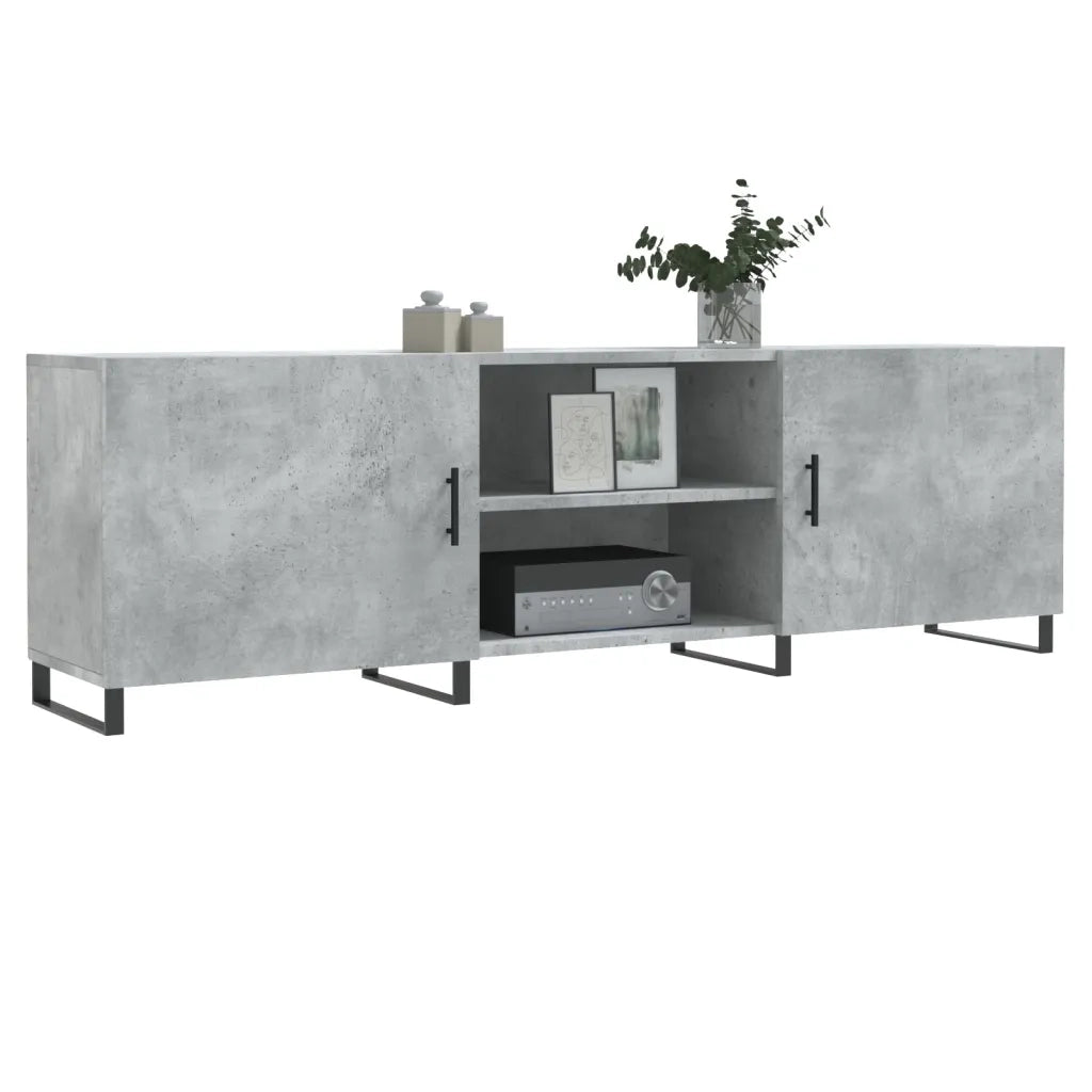 Mobile TV | Armadietto TV | Mobile Porta TV Grigio Cemento 150x30x50cm in Legno Multistrato