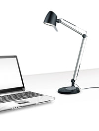 Lampada tavolo da Interno a LED in Metallo Nero Opaco