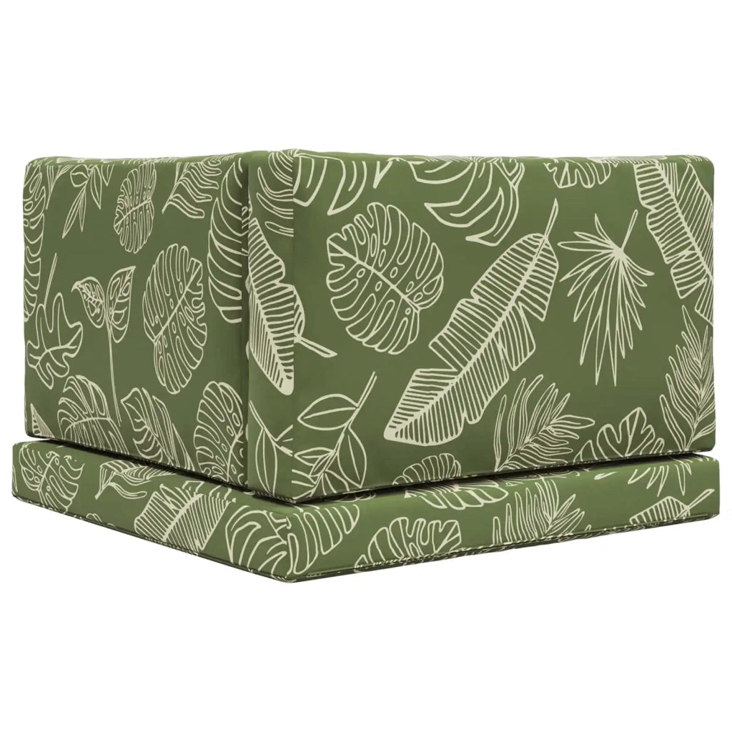 Cuscino per divano da esterno 3 pcs Design a foglia Poliestere