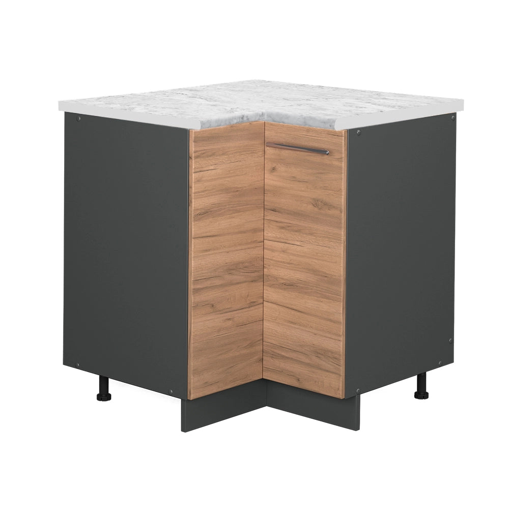 Vicco Mobile ad angolo cucina Quercia dorata 80.5 cm , PL Marmo