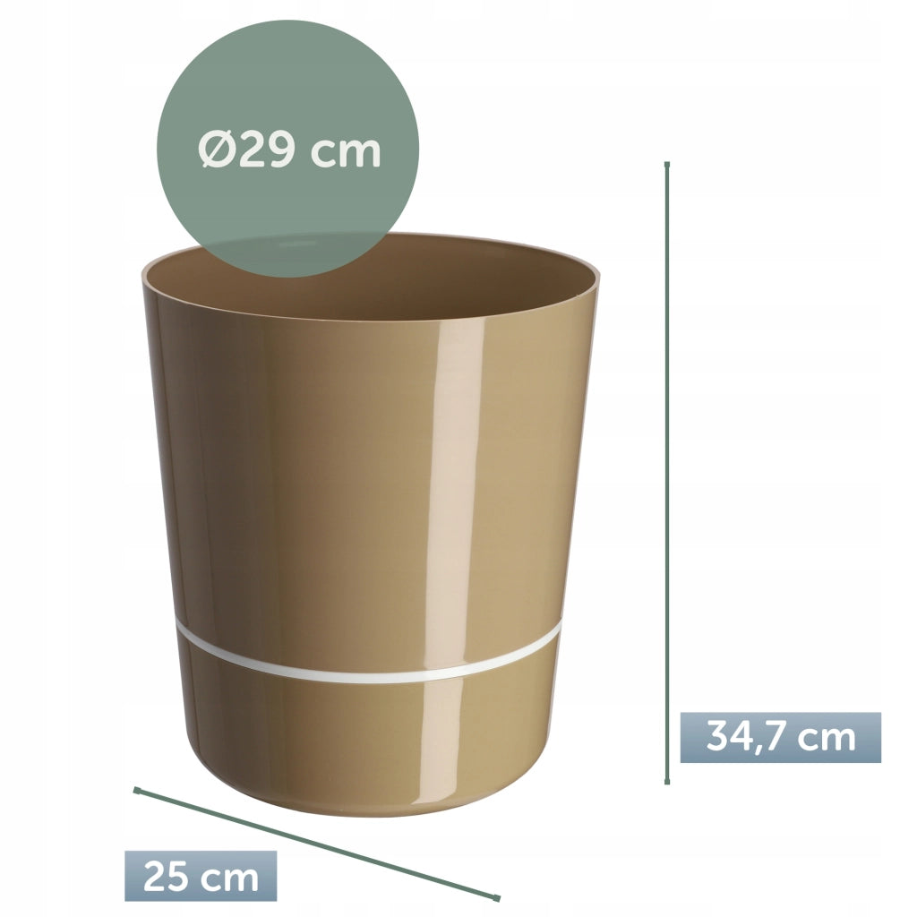 Copertura per vaso da fiori KADAX, 29 cm, in due pezzi, in plastica.