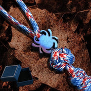 Paracord per kraal | Lanyard per chiave con paracord e metallo CNC per messe - portachiave con paracord e kraal per DIY
