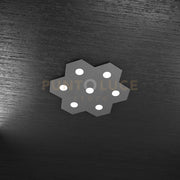 HEXAGON APPLIQUE-PLAFONIERA 7 LUCI GRIGIO ANTRACITE 1142-7L-GA