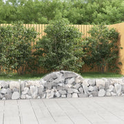 Cesti Gabbioni ad Arco 9 pz 200x30x40/60 cm Ferro Zincato 3146054