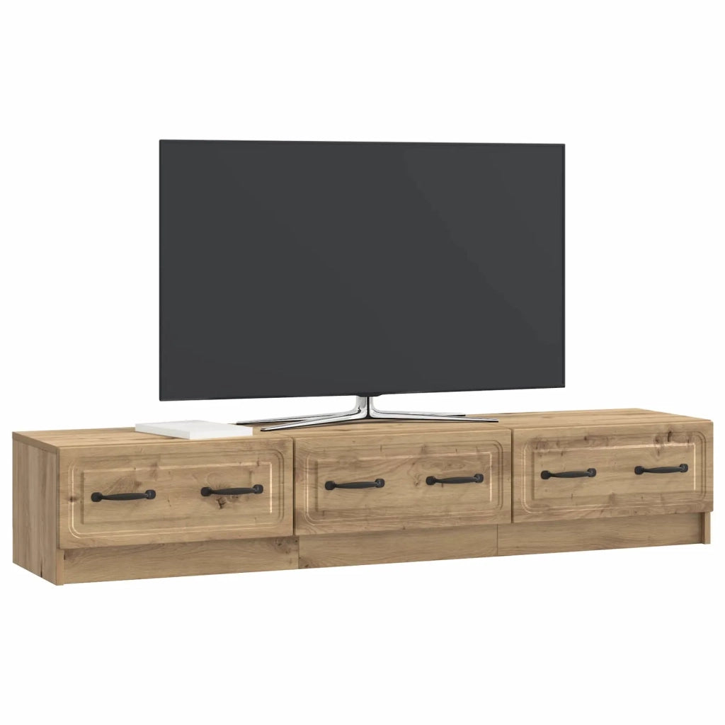 Mobile TV con cassetto Rovere Artigianale 147 x 34,5 x 27 cm 895864