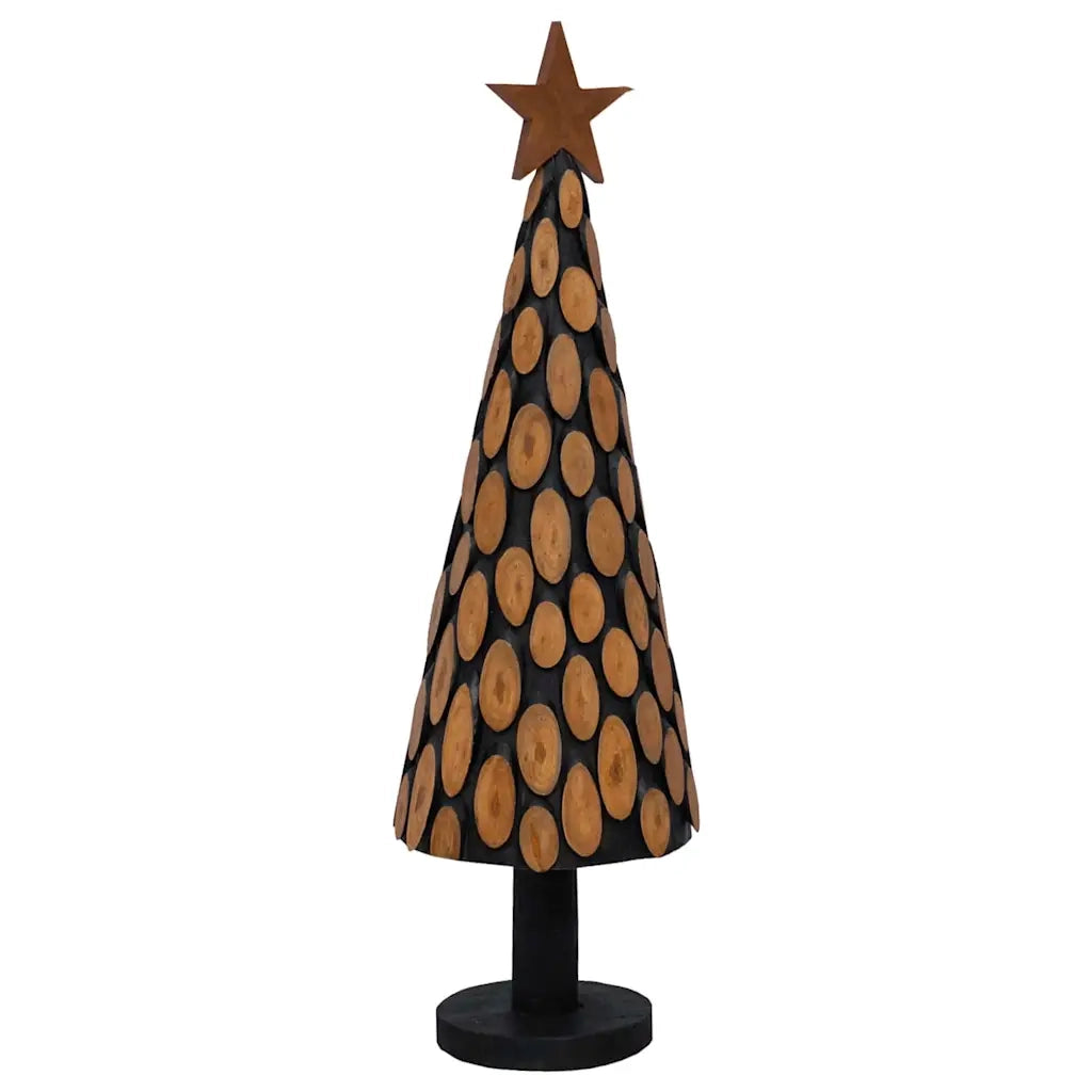 Albero di Natale Marrone 149 cm Legno massello di teak