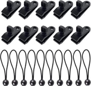 Viti per tenda - 10x Clip per tenda - Clip per tenda - Accessori per tenda - Tenda - Clip - Clip per tenda - Nero