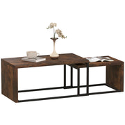 Tavolino da caff¨¨ ¨C zephmum ¨C Nero, Metallizzato, 90x48x42 cm