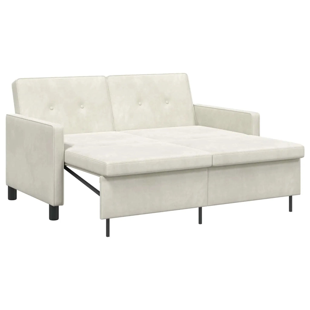 Divano letto Crema Tessuto