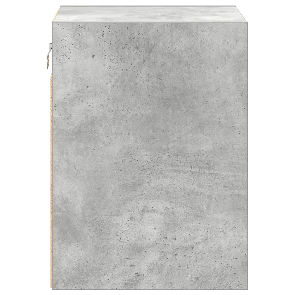 vidaXL Pensili per Garage 2 pz Grigio Cemento in Legno Multistrato