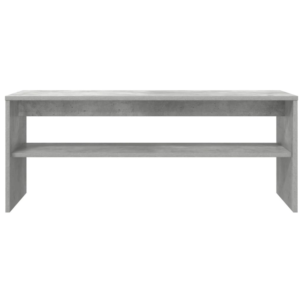 Mobile porta TV rettangolare moderno con pratico contenitore 100 x 35 x 40 cm legno ingegnerizzato grigio cemento 02_0058356