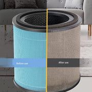 Pulitore dell'aria con filtro HEPA - Filtro in nylon sostituibile - Installazione facile - Carbone attivo - Rimozione fino al 99,97% di particelle - Filtro dell'aria