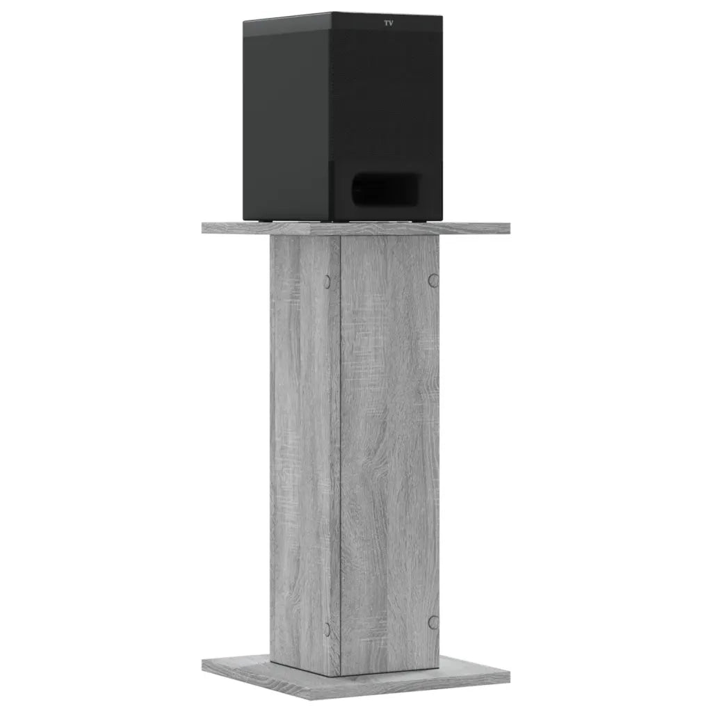 vidaXL Supporti Altoparlanti 2 pz Grigio 30x30x40 cm in Multistrato
