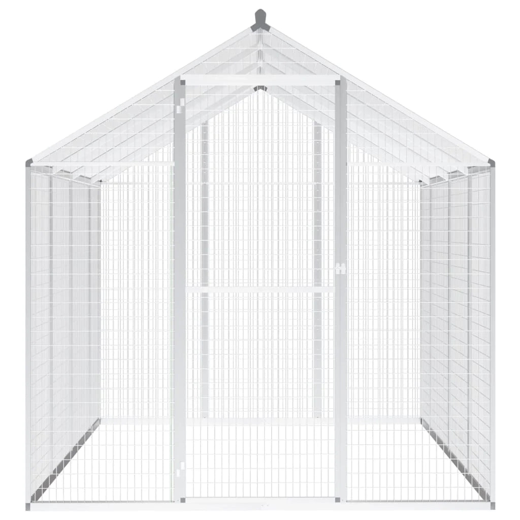Voliera da esterno con struttura in alluminio 242 cm per uccelli 02_0000058