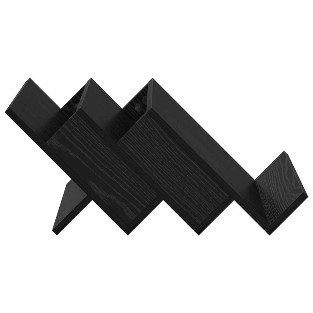 Scaffale per riviste Rovere Nero 53 x 40 x 28,5 cm CFW3751018