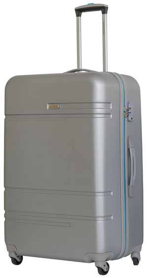 Set 3 Valigie Trolley Rigide in ABS 4 Ruote TSA Ravizzoni Sangria Silver