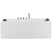 Vasca Idromassaggio Bianca Sanitaria Acrilico Singola 173 x 82 cm Rettangolare Stile Moderno