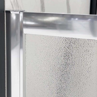 Box doccia angolare 80x130 cm scorrevole con vetro stampato  Tay