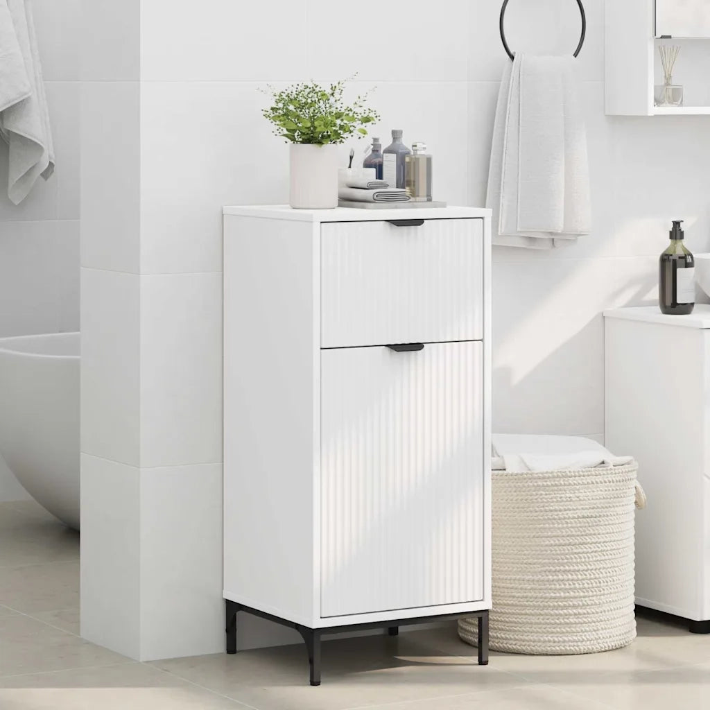 Mobile da Bagno con cassetto con porta Bianco 39,5 x 36 x 88 cm 883394