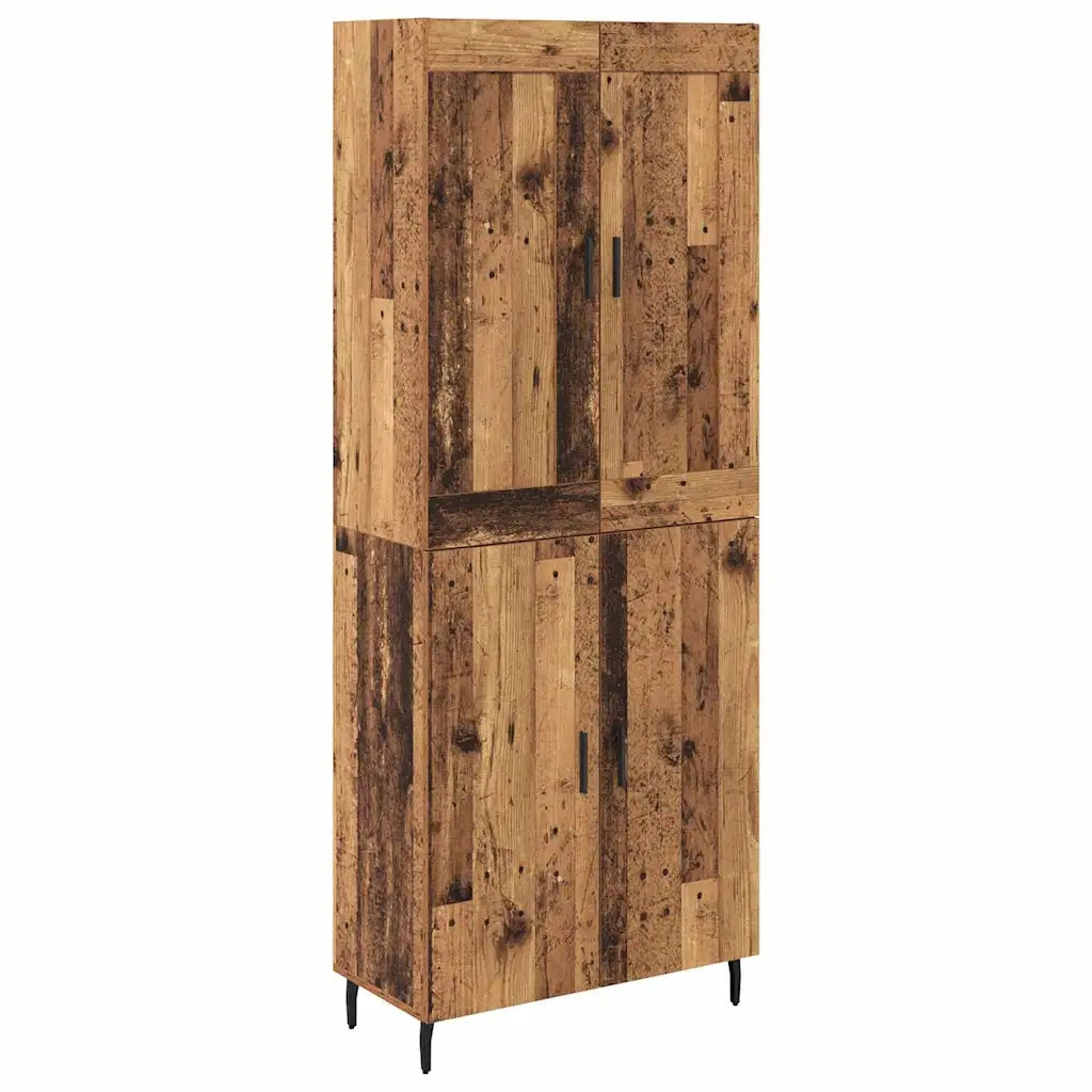 Credenza 2 pcs Legno vecchio Legno multistrato