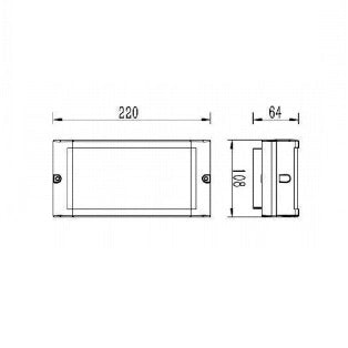 SCREEN APPLIQUE GRIGIA 10W LED 4000K