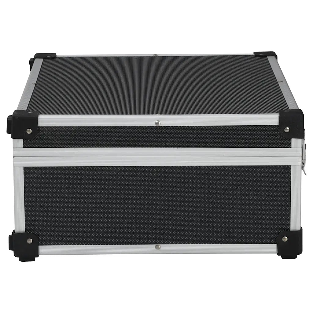 Valigetta per Attrezzi 46x33x16 cm Nera in Alluminio 91847