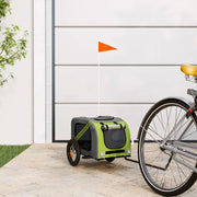 Rimorchio da Bici per Animali Verde e Grigio Oxford e Ferro 93871
