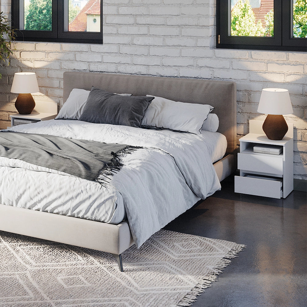 Vicco Comodino camera da letto Bianco 32.3 x 59.1 cm