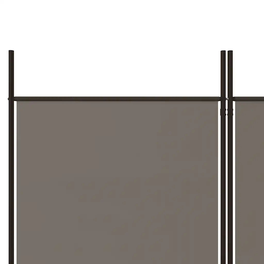 Divisorio a 5 Pannelli Antracite 250x180 cm Tessuto 350220