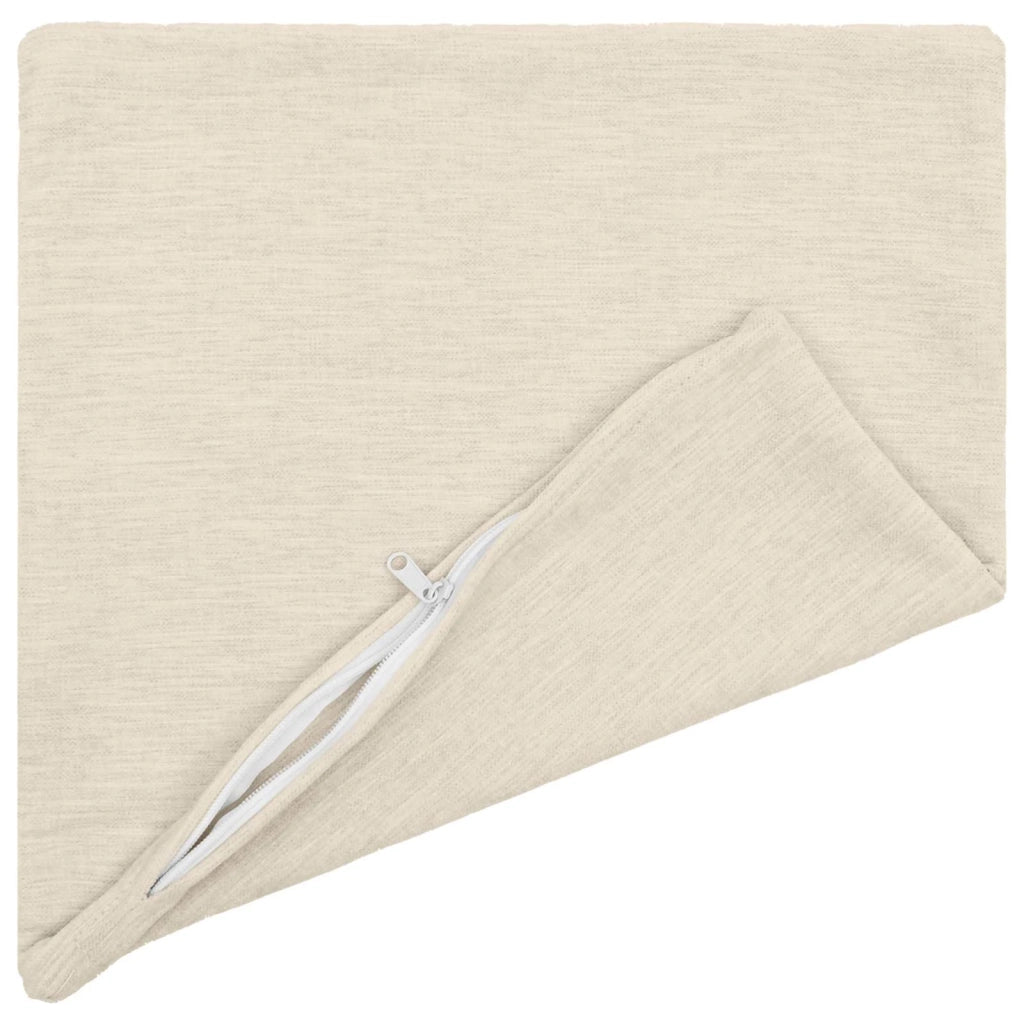 Federa 6 pz HEERLEN Crema 35 x 35 cm Tessuto Chenille 908126