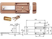 FERROGLIETTO P/FERRO CATENACCIO 5 MANDATE SCROCCO CILINDRO FISSO 3105- - mm.60 (310504600) - 2 pezzi ISEO