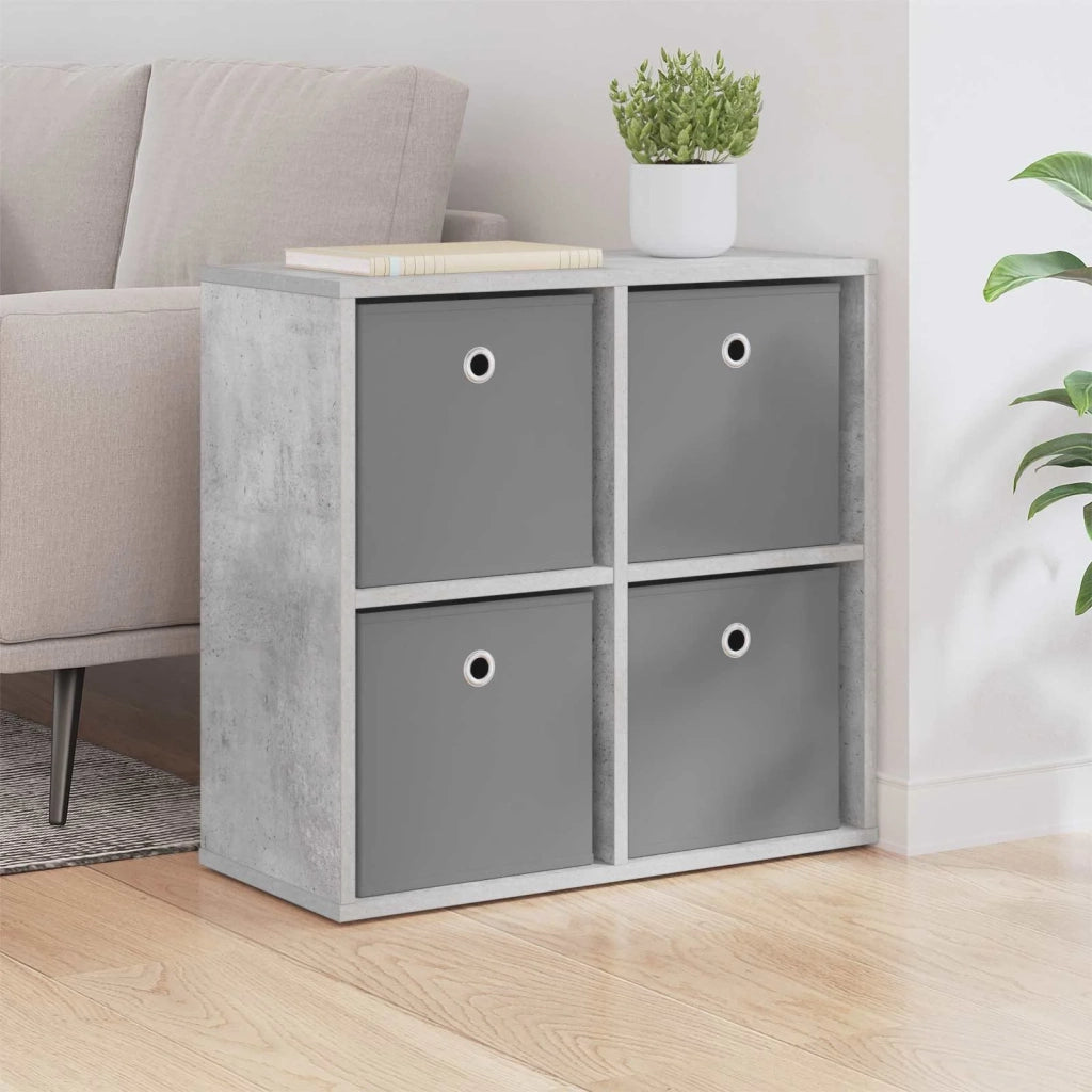 Credenza | Madia | Buffet da pranzo | Armadio da pranzo con cassetto Grigio cemento 59,5 x 27 x 57 cm