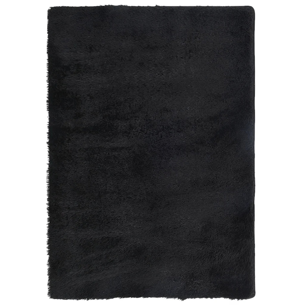 Tappeto del soggiorno | Tappeto Shaggy a Pelo Lungo NAVARRA Nero 240x340 cm poliestere