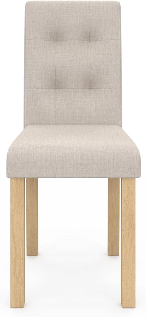 Set di 4 sedie da pranzo imbottite POLGA beige