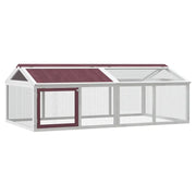 Box per Animali Moka 200x112,5x74 cm in Legno Massello di Pino CFW5760125