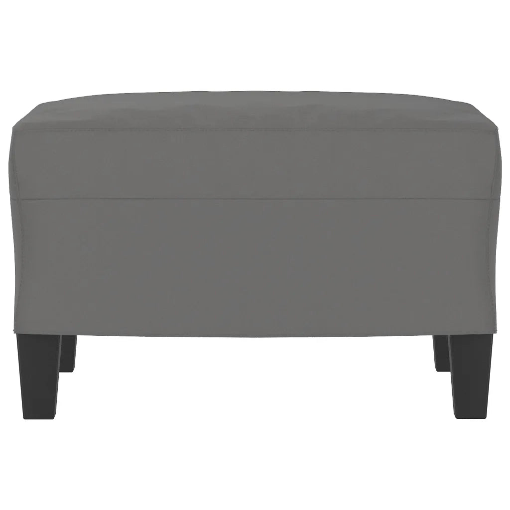 Poggiapiedi Grigio Scuro 60x50x41 cm in Tessuto Microfibracod mxl 126519