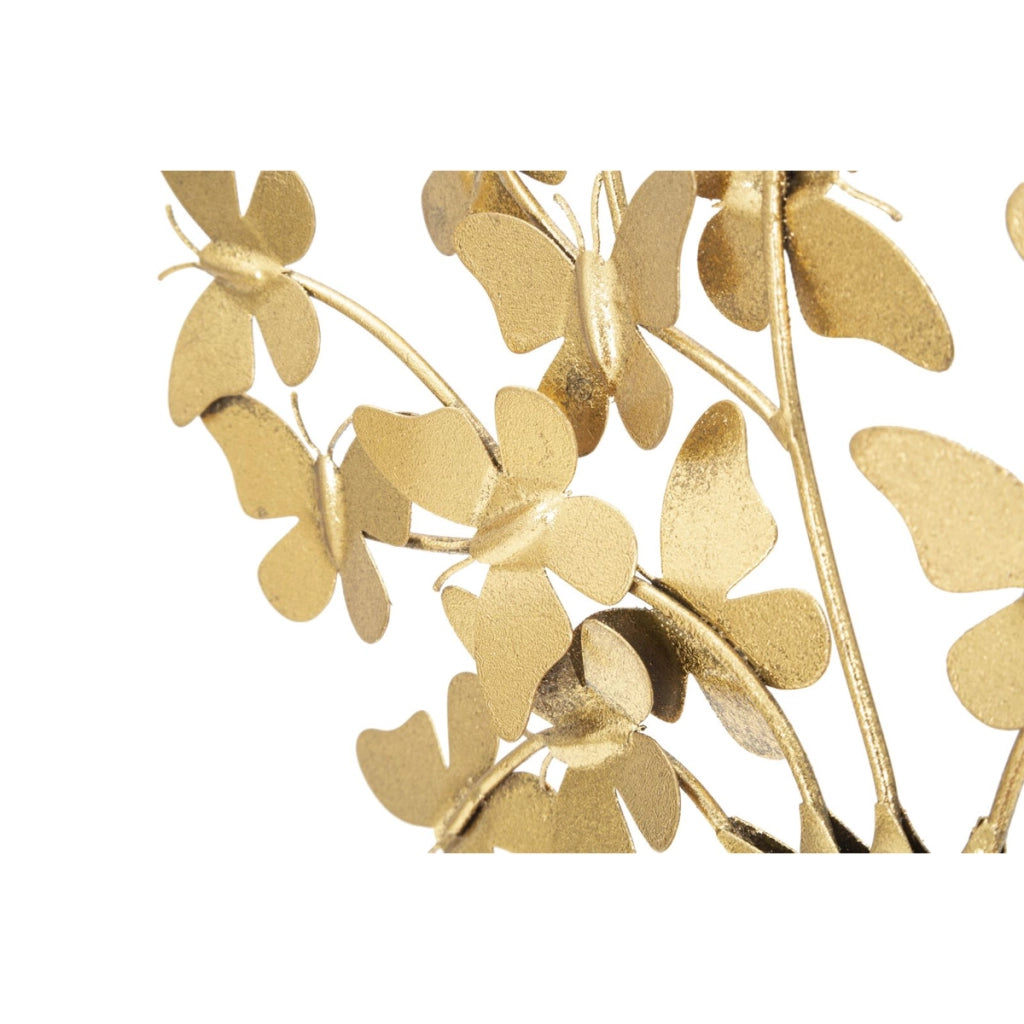 Decoro Albero della Vita Glam con farfalle in ferro dorato