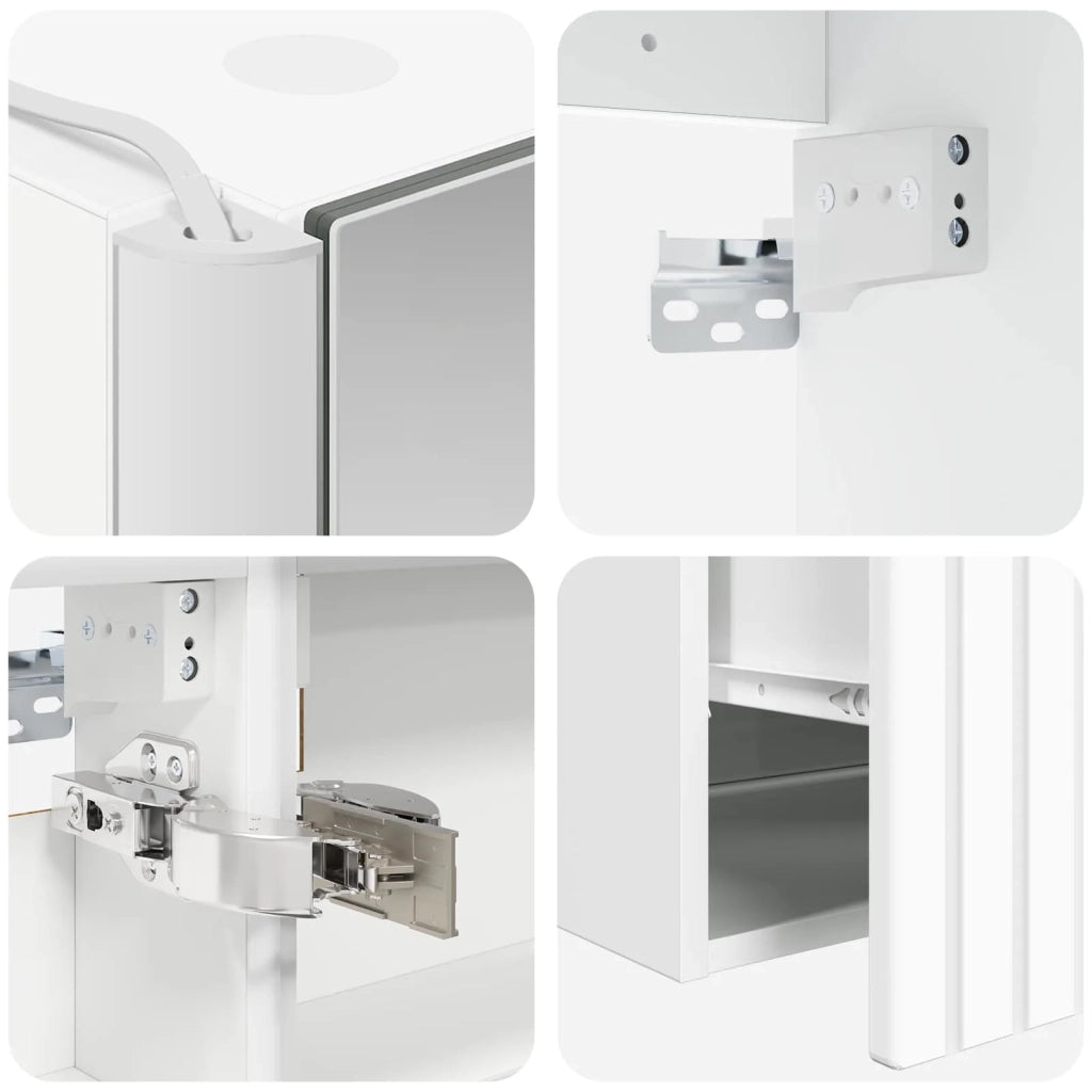 Set di Armadi da Bagno 5 pcs Bianco 53 x 15,5 x 70 cm 3406647