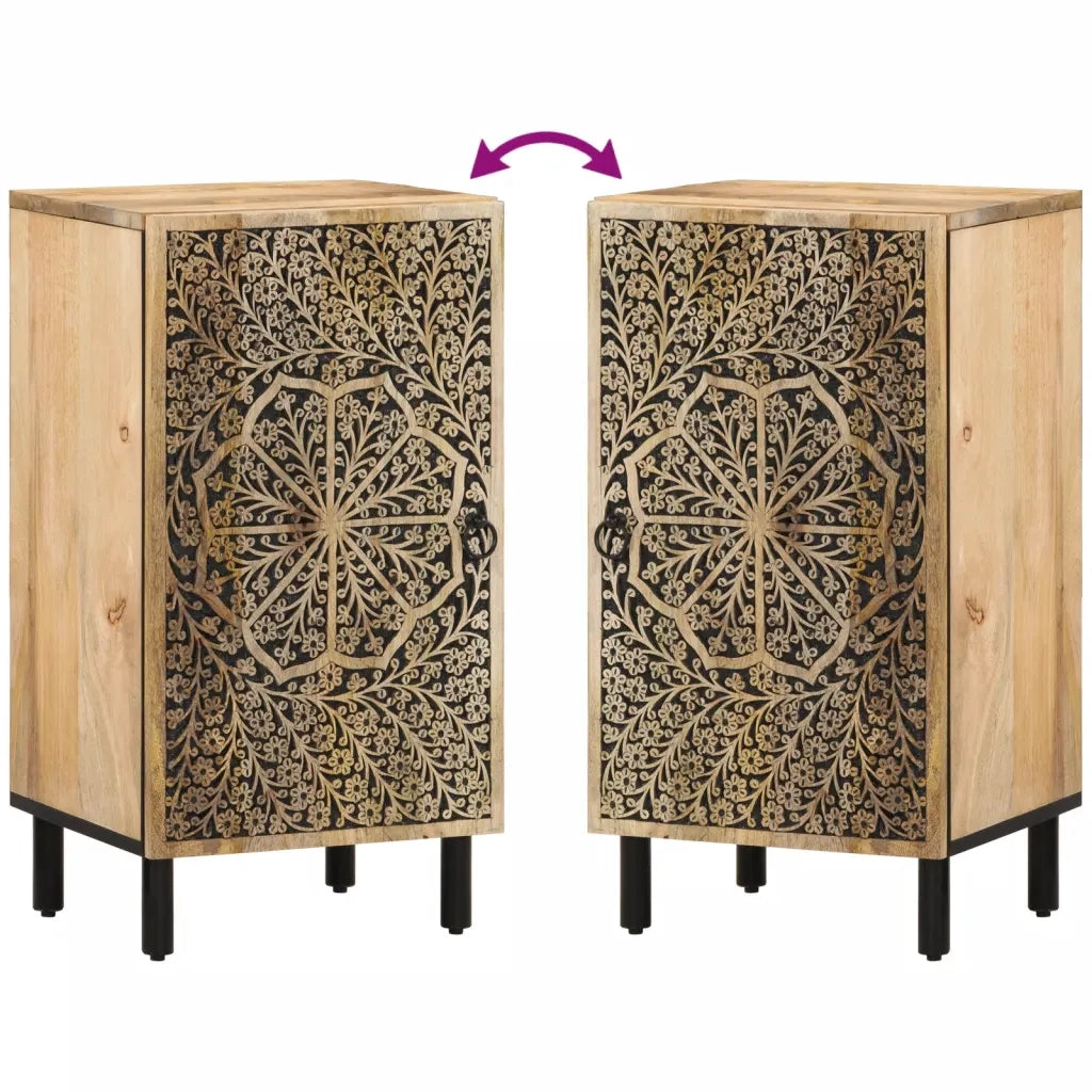 vidaXL Credenza 40x33x75 cm in Legno Massello di Mango