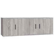 Set di mobili in legno ingegnerizzato Sonoma da 2 pezzi (mobile credenza TV soggiorno camera da letto salotto) - 02_0024463