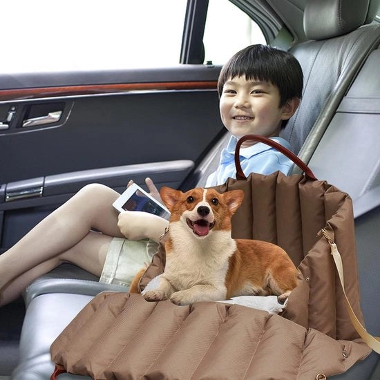 Autostatolet per cani, autostatolet per cani e gatti, autostatolet per piccoli e medi cani, autostatolet con cuscini e cintura di sicurezza antiscivolo, autostatolet per cuccioli