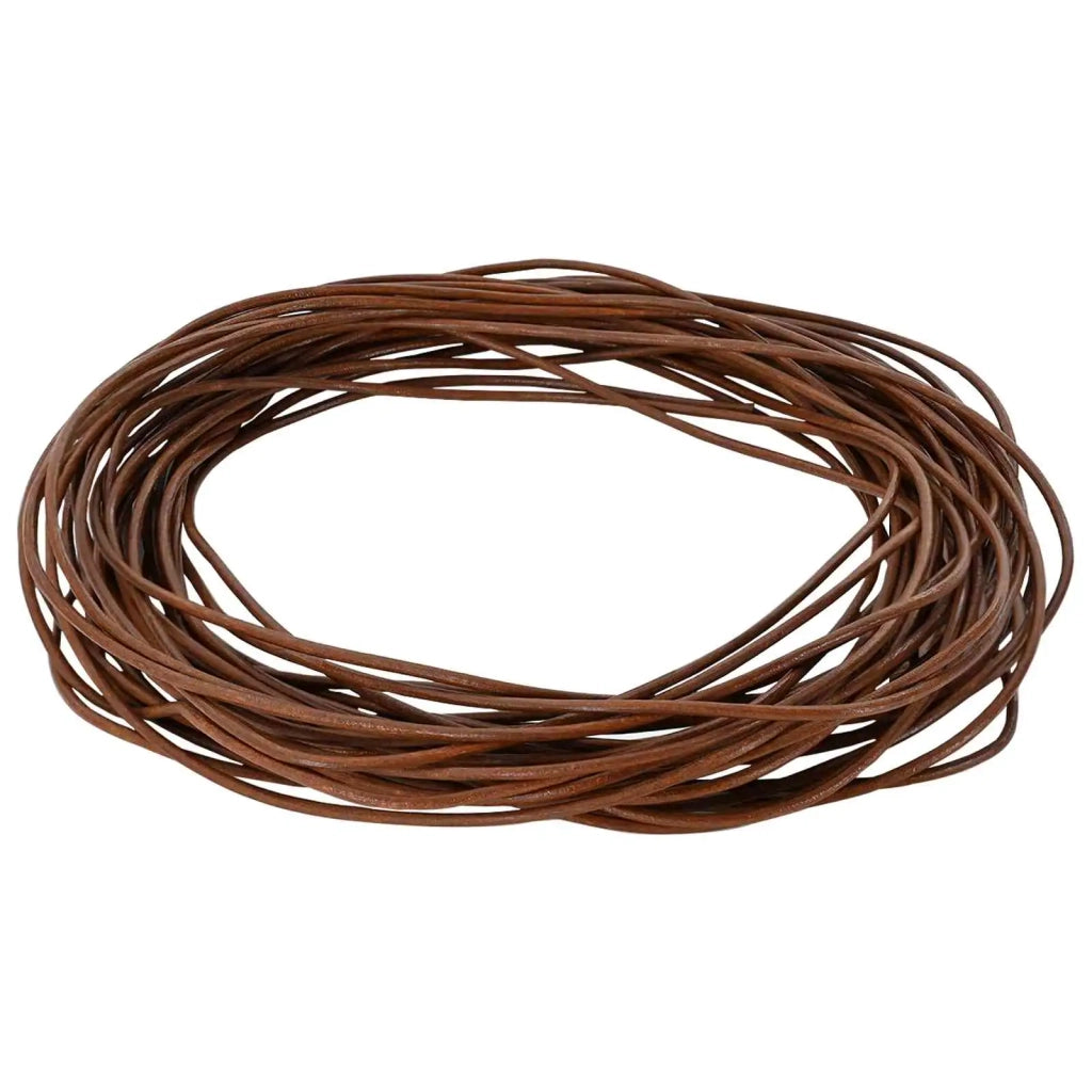 Cordino in Pelle Marrone Chiaro ?1 mm x 10 m Pelle CFW1330841