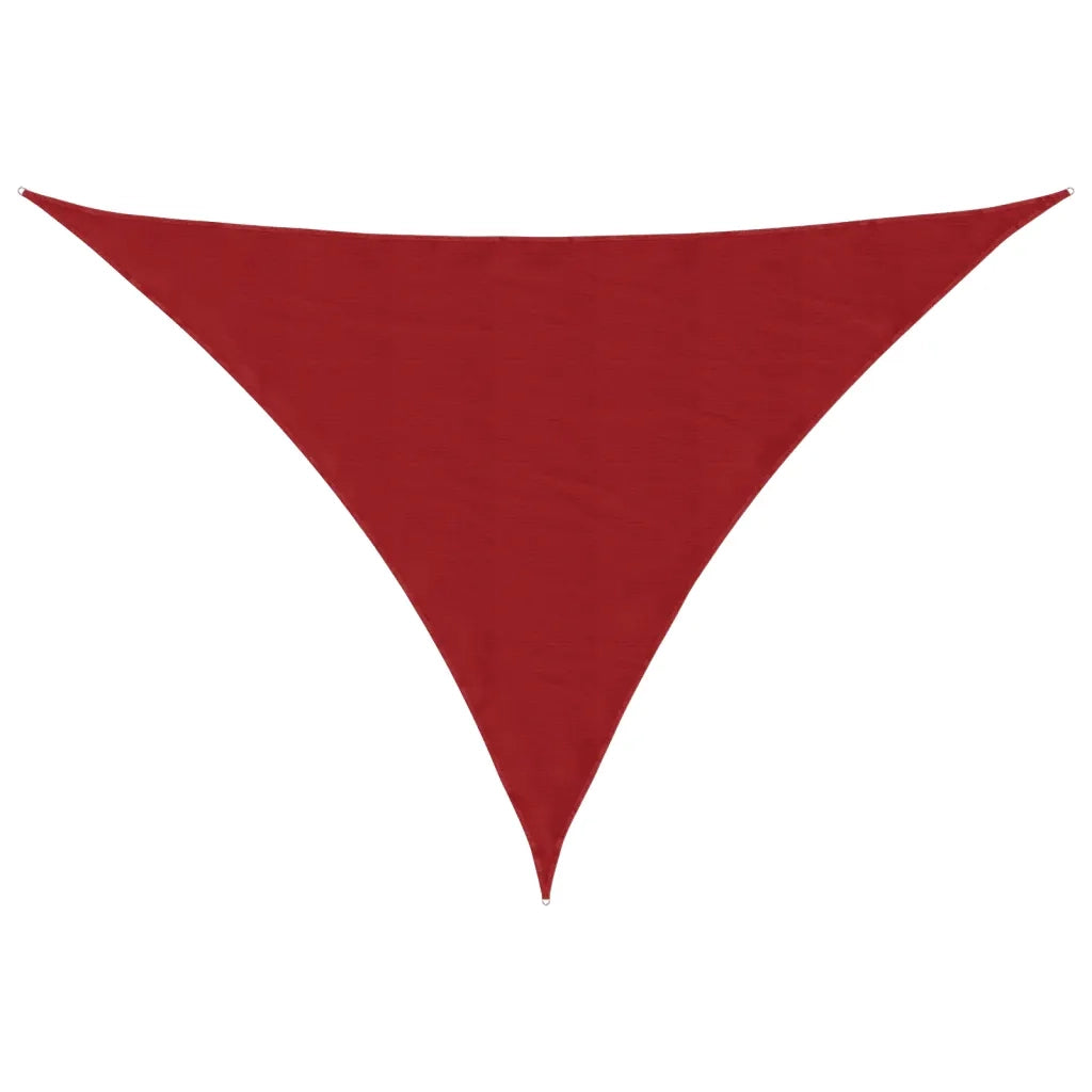 Parasole a Vela Oxford Triangolare 4x5x5 m Rosso 135674
