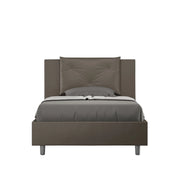 Letto 1 Piazza e Mezzo 120x210 cm con Rete Appia Cappuccino