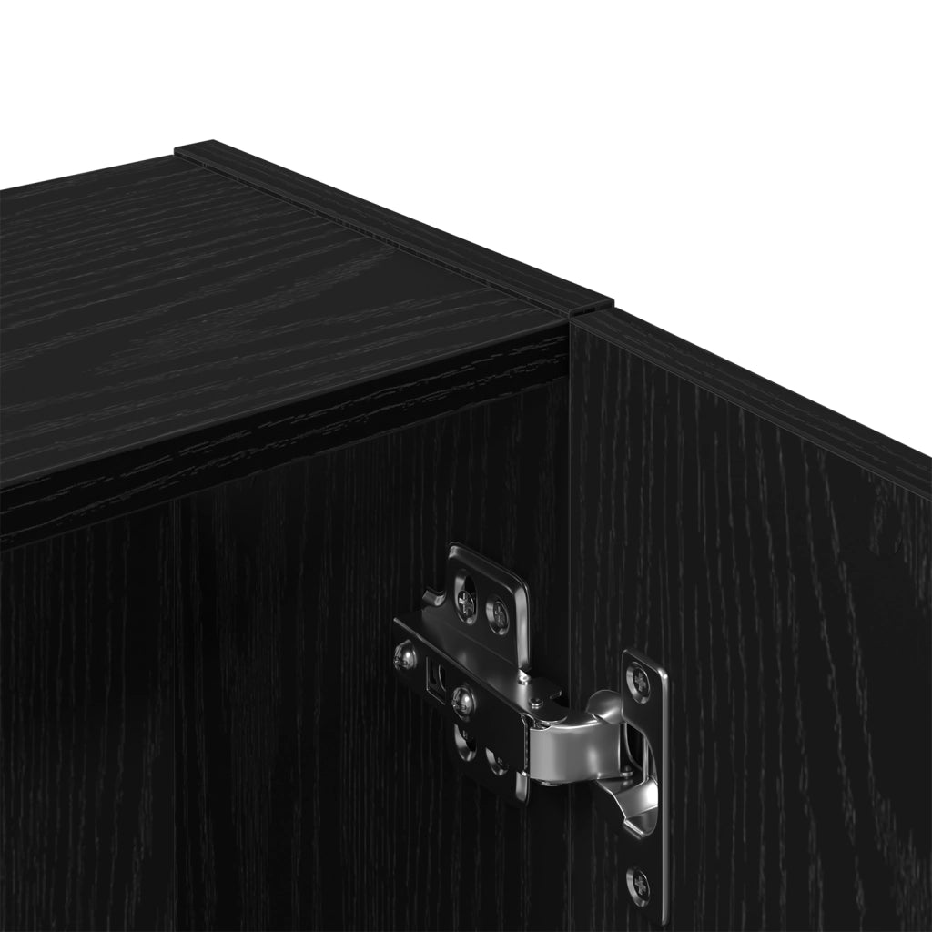Mobile da bagno  - Rovere Nero, 64x20x66.5 cm, Realizzato in legno ingegnerizzato