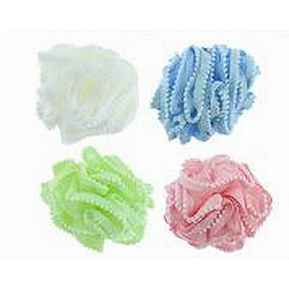 Trade Shop - Spugna Retina Doccia Bagno Spugnetta A Rete Con Pompon Pizzo Pelle Corpo 10684 -