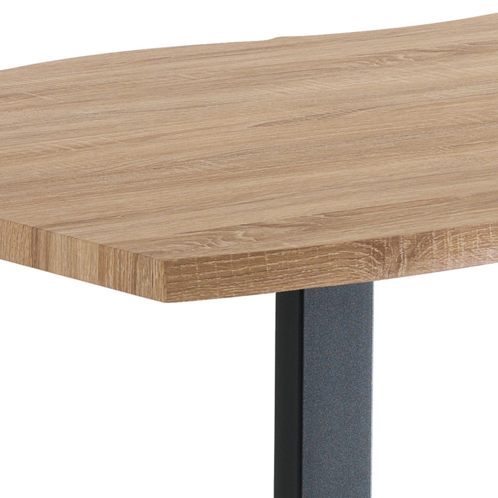 Tavolo/scrivania BRED in legno rovere e struttura nera
