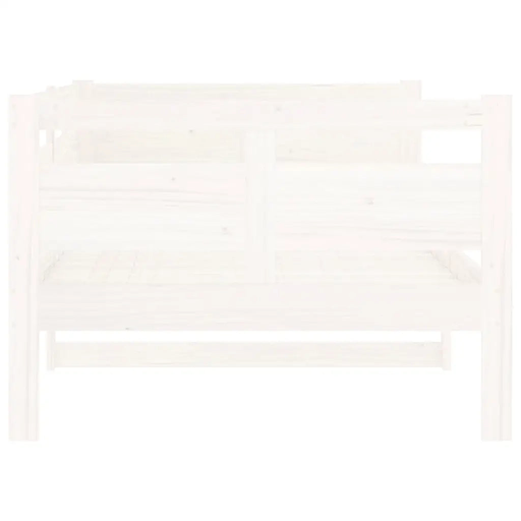Dormeuse Bianca in Legno Massello di Pino 90x200 cm 820298