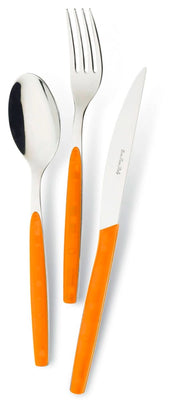 Servizio Set di Posate 24 pezzi in Acciaio Inox Eme Dream Arancio 9